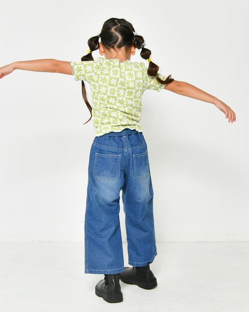 【130/140/150cm】メロウジャガードTシャツ3124102j【NEWO/ネオ】